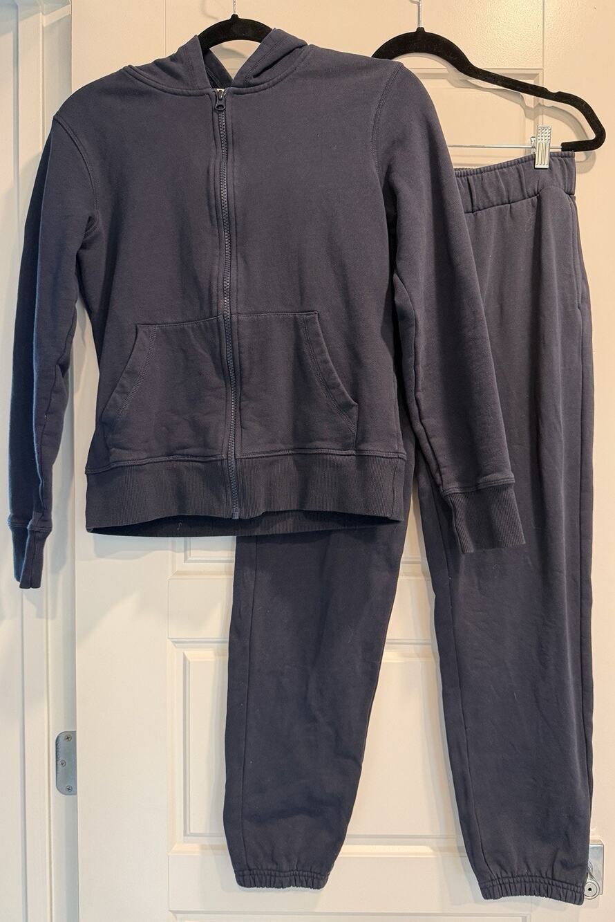 Pact Organic Cotton Matching Sweat Set Full Zip Hoodie & Jogger Sweats‎ Lounge